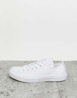 converse chuck taylor bianche pelle