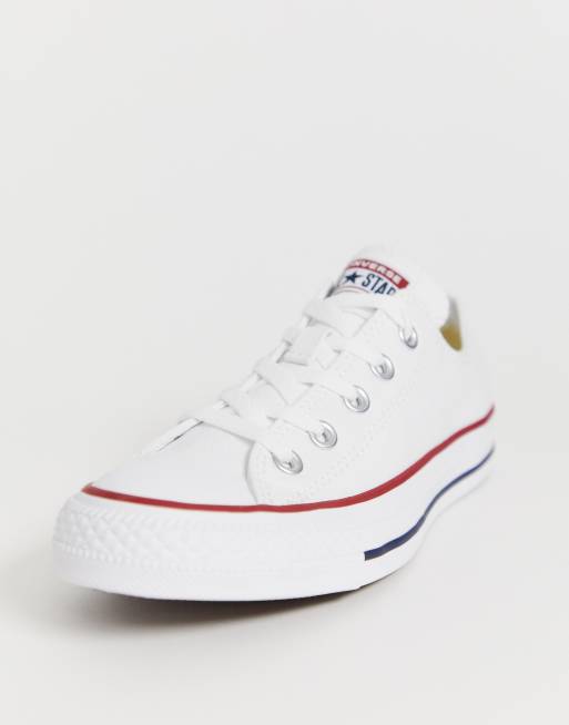 Converse all star ox bianche sale