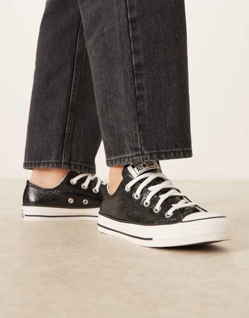 Converse Chuck Taylor - All Star Ox - Sneakers i metallisk sort, 2 af 5
