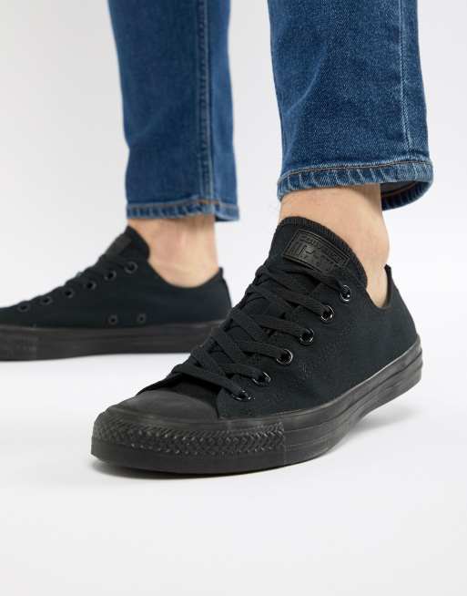 converse chuck taylor all star ox black leather