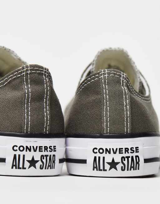 Converse Chuck Taylor All Star Ox sneakers in charcoal, 3 of 4