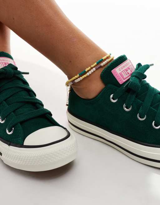Converse all star ox green sales