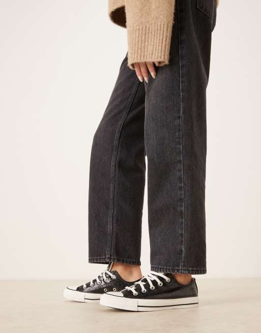 Converse Chuck Taylor - All Star Ox - Sneakers in metallic zwart, 5 van 5