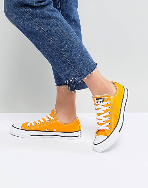 Converse Chuck Taylor All Star Ox Sneakers In Orange | ASOS