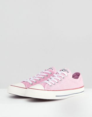 converse chuck taylor all star ox sneakers in pink
