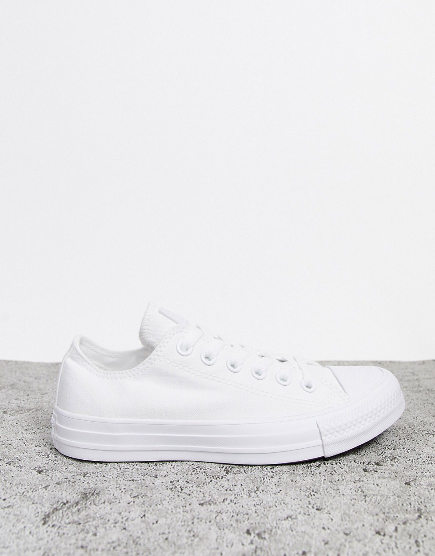 Converse Chuck Taylor All Star Ox sneakers in white mono