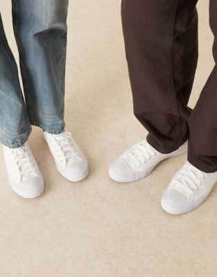 converse ox mono white