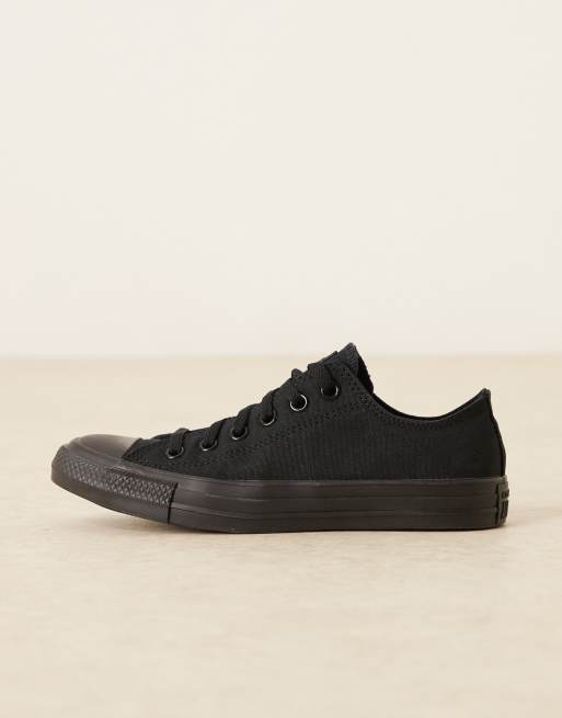 Converse - Chuck Taylor All Star Ox - Sneakers nere monocromatiche, 2 di 5