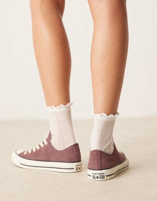 【売り切り御免！】 Converse Chuck Taylor All Star Ox suede sneakers in brown | ASOS 靴