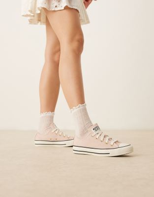 Converse Chuck Taylor All Star Ox Suede Sneakers In Neutral