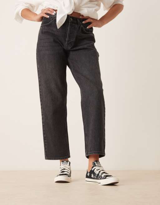 Converse – Chuck Taylor All Star Ox – Svarta sneakers med vitt paisleymönster, 5 av 5