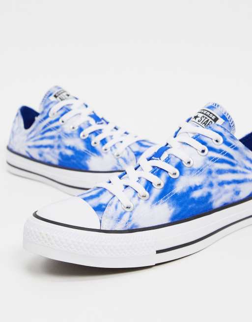 Blue tie dye converse new arrivals