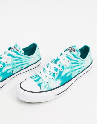 green and blue converse