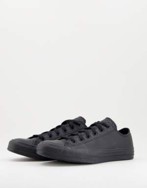 Converse Chuck Taylor All Star Ox trainers in black leather