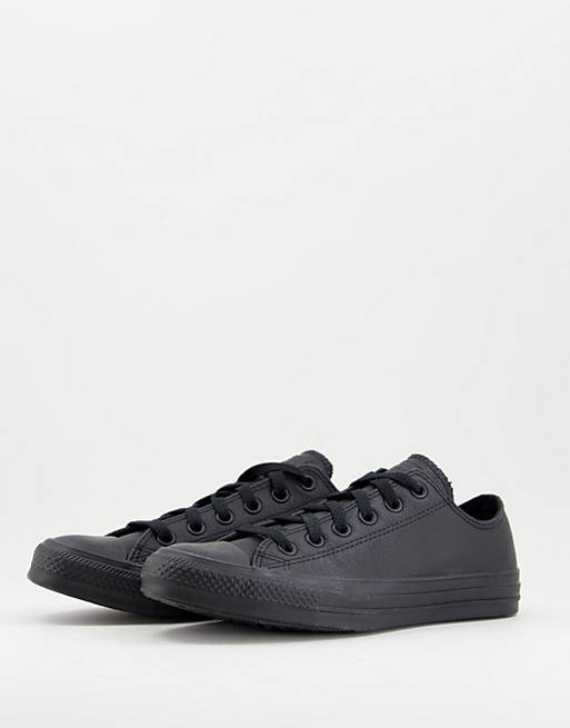 Converse Chuck Taylor All Star Ox trainers in black mono | ASOS