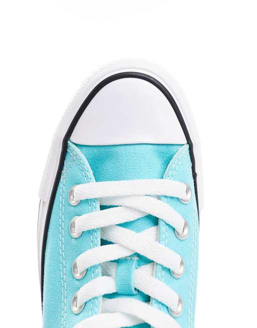 Aqua on sale blue converse