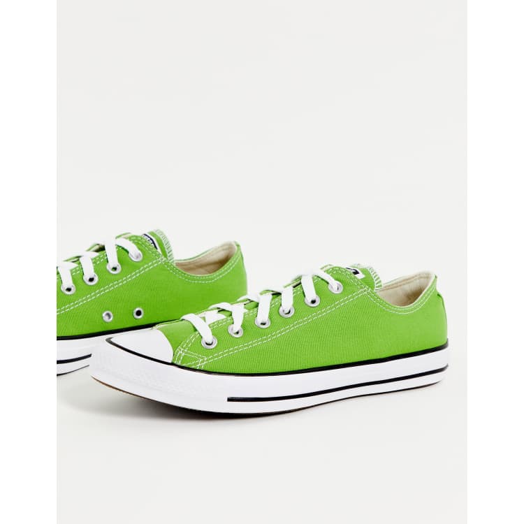 Light green deals converse shoes