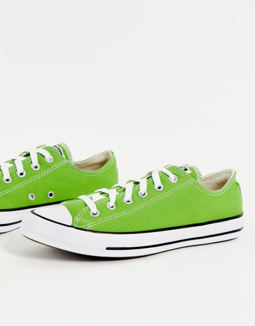 Neon green shop converse shoes