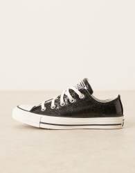 Converse Chuck Taylor All Star Ox trainers in metallic black