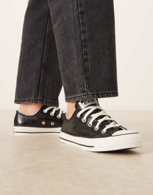 Converse Chuck Taylor All Star Ox trainers in metallic black