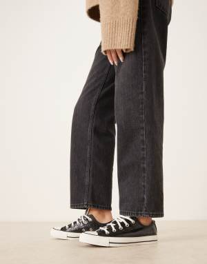 Converse Chuck Taylor All Star Ox trainers in metallic black