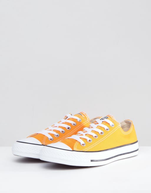 converse chuck taylor all star ox trainers in orange