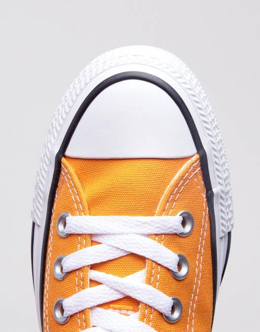 converse chuck taylor all star ox trainers in orange