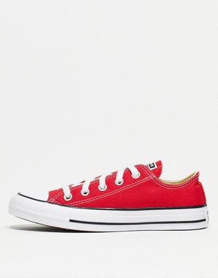 Converse chuck taylor all star ox trainers in red - ASOS Price Checker