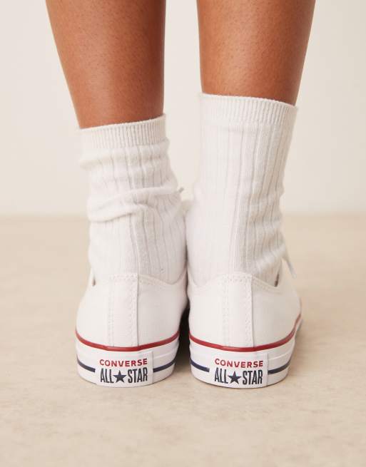 Converse all star double deals collar ox white