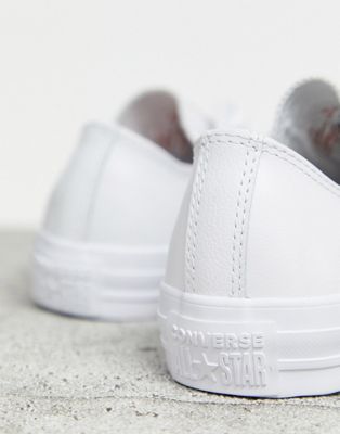 converse all white leather