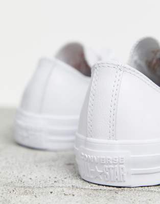 converse all star ox leather white