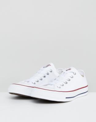 converse chuck taylor all star ox white trainers