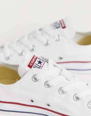converse chuck taylor all star ox white trainers