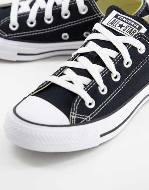 Optimistisch Kan worden genegeerd Tijdig Converse Chuck Taylor All Star Ox Wide Fit canvas sneakers in black | ASOS