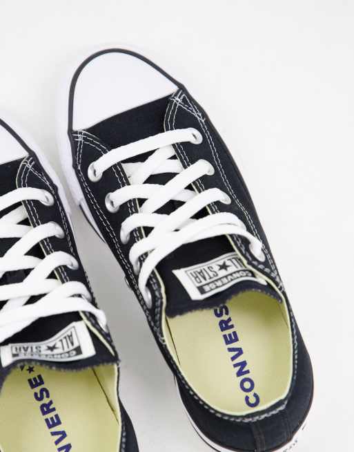 Optimistisch Kan worden genegeerd Tijdig Converse Chuck Taylor All Star Ox Wide Fit canvas sneakers in black | ASOS