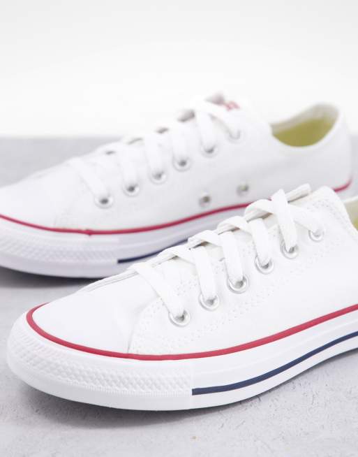 Converse Chuck Taylor All Star Ox Wide Fit canvas sneakers in white