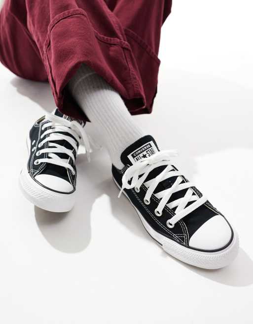 Converse – Chuck Taylor All Star Ox – Wide Fit – Czarne buty sportowe, 4 z 5