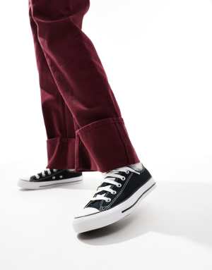 Converse Chuck Taylor All Star Ox Wide Fit trainers in black