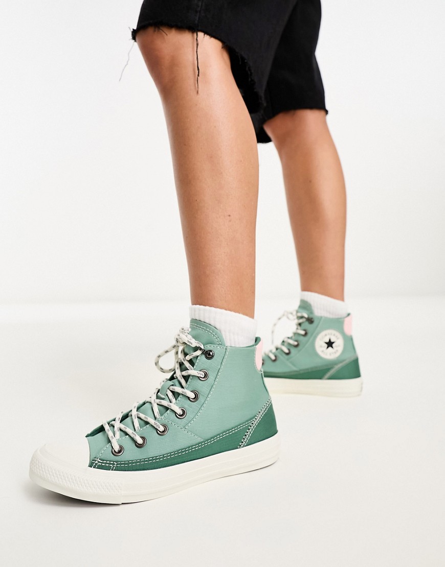 Converse Chuck Taylor All Star Patchwork Sneakers In Green