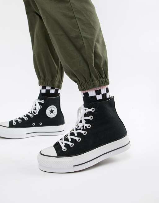 knee high converse platforms