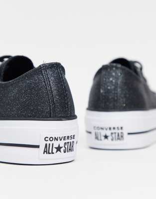 converse all star platform glitter