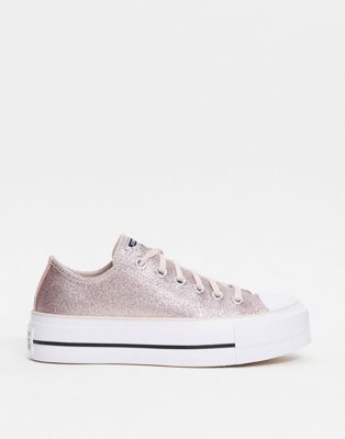 converse all star low trainers white mono iridescent exclusive