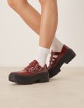 [Converse] Converse Chuck Taylor All Star platform mary janes in burgundy-Red 38 BURGUNDY
