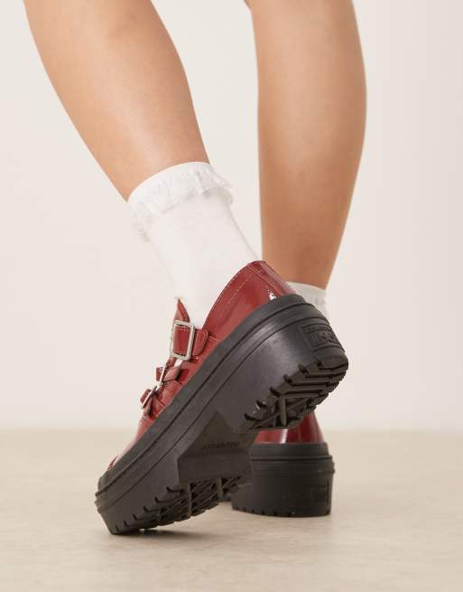 Converse Chuck Taylor All Star platform mary janes in burgundy, 2 of 5