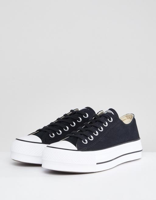 converse all star platform nere alte converse all star platform nere alte