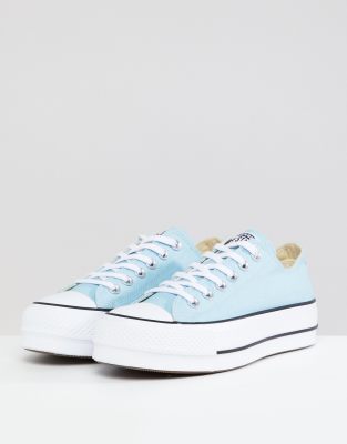 baby blue platform converse