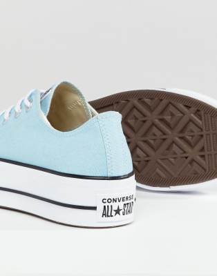 baby blue platform converse