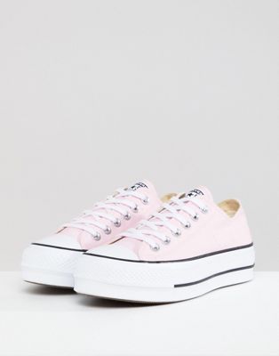 pink converse platform shoes