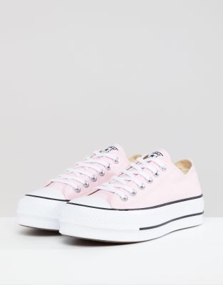 pink converse platform shoes