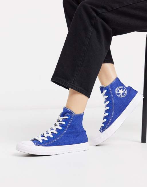 Converse en shop jean bleu